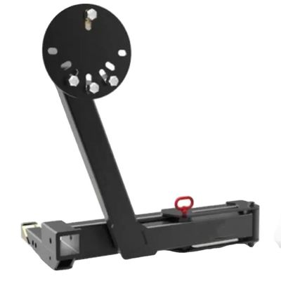Offroad Hitch Reinforced Spare Tire Rack for Toyota and Wrangler JL in Black Steel