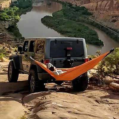 Non Drilling Install Carbon Steel Hitch Rack with Fabric Hammock and Durable Material