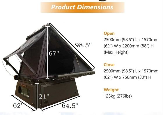 160KGs Waterproof Aluminium Truck Bed Camper Canopy for 2019 Ford Ranger USA Tent Made