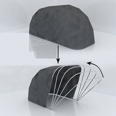 Modern Carport with Cantilever Maunual Operation Folding Garage Car Cover