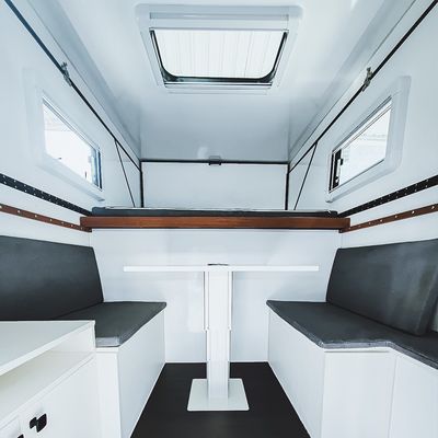 Stadard Aluminum Structure Camper Top with Rack For F150 Hard Camper Shell Pickup