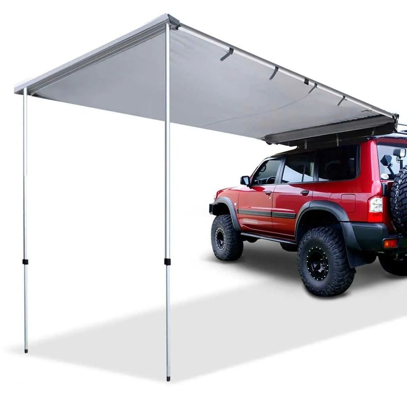2024 Newest Nice 270 Retractable Car Roof Side Awning Tent with Wall Waterproof UV Proof