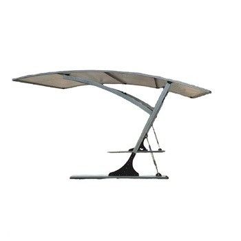Foldable Car Garage Canopy Solar Curved Structure Frame Awning for S/M/L/XL Vehicles