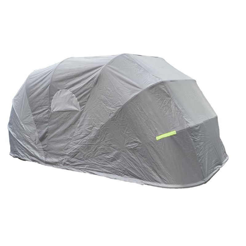 Grey Stainless Steel Outdoor Car Garage Solar Panel with Canopy and Tent Protection