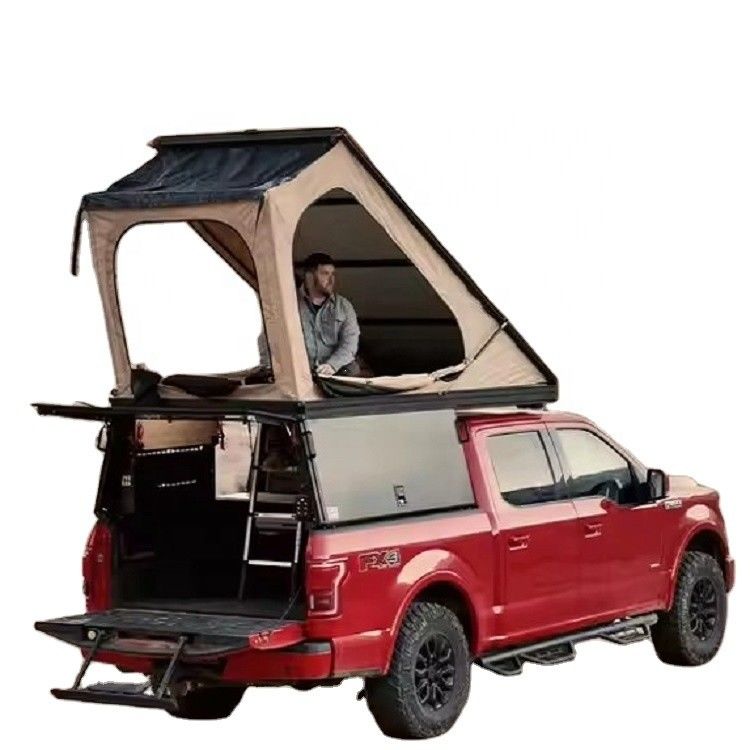 Effortless Set-Up 2023 Silverado Camping in a Truck Camper with No-Drilling Installation